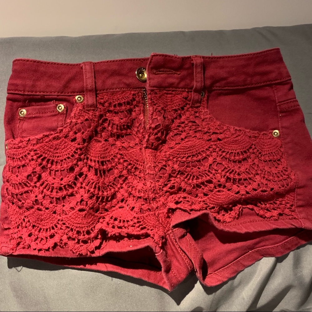 Maroon shorts